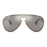 Versace - Occhiale da Sole Medusa Mesmerize - Oro Grigio - Occhiali da Sole - Versace Eyewear