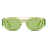 Versace - Occhiale da Sole Medusa Biggie - Verde Trasparente - Occhiali da Sole - Versace Eyewear