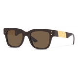 Versace - Sunglasses La Greca - Brown Gold - Sunglasses - Versace Eyewear