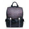 Ammoment - Python in Pepite Rose - Leather Zane Large Backpack