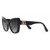 Dolce & Gabbana - DG Crossed Sunglasses - Black - Dolce & Gabbana Eyewear