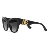 Dolce & Gabbana - DG Crossed Sunglasses - Black - Dolce & Gabbana Eyewear