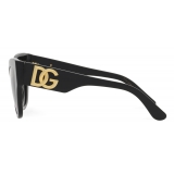 Dolce & Gabbana - DG Crossed Sunglasses - Black - Dolce & Gabbana Eyewear