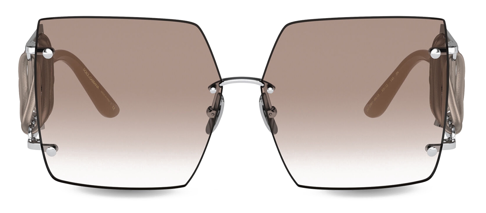 Dolce and gabbana rimless clearance sunglasses