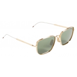 Thom Browne - White Gold and Green Aviator Sunglasses - Thom Browne Eyewear