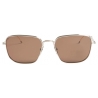 Thom Browne - Silver and Brown Aviator Sunglasses - Thom Browne Eyewear