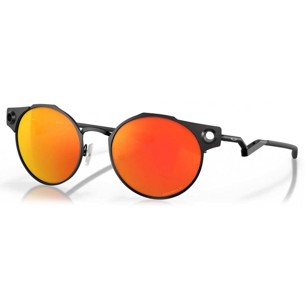 Oakley - Deadbolt - Prizm Ruby Polarized - Satin Black - Sunglasses - Oakley  Eyewear - Avvenice