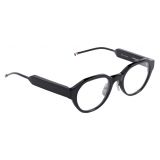 Thom Browne - Black Wide Fit Round Glasses - Thom Browne Eyewear