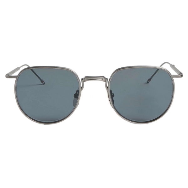 Thom Browne - Black Iron and Grey Clubmaster Sunglasses - Thom Browne Eyewear