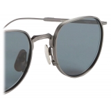 Thom Browne - Black Iron and Grey Clubmaster Sunglasses - Thom Browne Eyewear