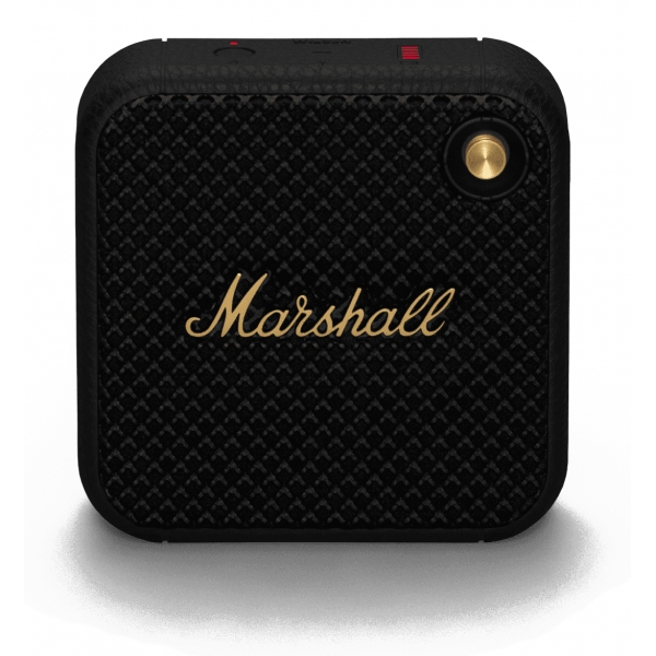 Marshall - Willen - Nero e Ottone - Bluetooth Speaker Portatile - Altoparlante Iconico di Alta Qualità Premium Classico