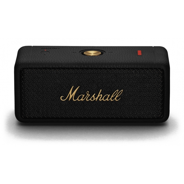 Marshall - Emberton II - Nero e Ottone - Bluetooth Speaker Portatile - Altoparlante Iconico di Alta Qualità Premium Classico