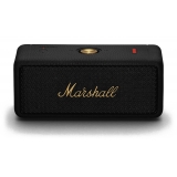 Marshall - Emberton II - Nero e Ottone - Bluetooth Speaker Portatile - Altoparlante Iconico di Alta Qualità Premium Classico