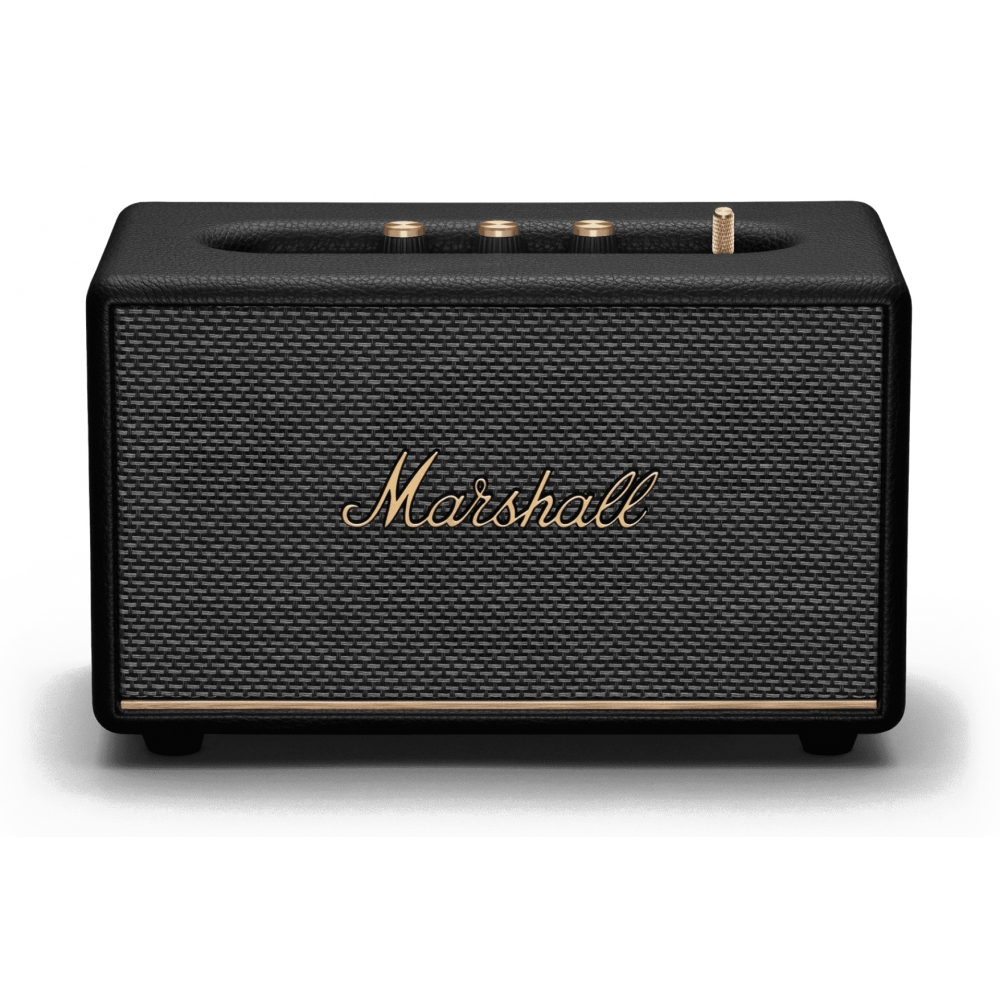 Marshall - Acton III - Black and Brass - Portable Bluetooth Speaker -  Iconic Classic Premium High Quality Speaker - Avvenice