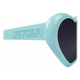 Moschino - Hearts Sunglasses - Light Blue - Moschino Eyewear