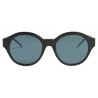 Thom Browne - Black and Grey Wide Fit Round Sunglasses - Thom Browne Eyewear