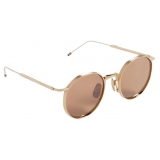 Thom Browne - White Gold and Brown Pantos Sunglasses - Thom Browne Eyewear
