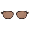 Thom Browne - Occhiali da Sole Clubmaster Tartaruga e Oro Bianco - Thom Browne Eyewear