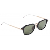 Thom Browne - Black White and Gold Clubmaster Sunglasses - Thom Browne Eyewear