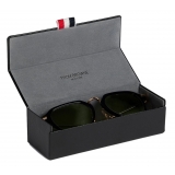 Thom Browne - Black White and Gold Clubmaster Sunglasses - Thom Browne Eyewear