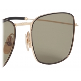 Thom Browne - White Gold Oversized Squared Aviator Sunglasses - Thom Browne Eyewear
