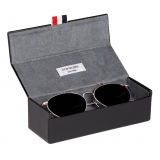 Thom Browne - Silver Oval Aviator Sunglasses - Thom Browne Eyewear