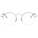 Thom Browne - Silver Hingless Round Glasses - Thom Browne Eyewear