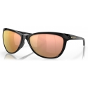 Oakley - Pasque - Prizm Rose Gold Polarized - Polished Black - Sunglasses - Oakley Eyewear