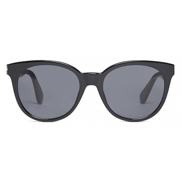 Stella McCartney - Oval Sunglasses - Shiny Black - Sunglasses - Stella McCartney Eyewear