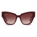 Dolce & Gabbana - DG Crossed Sunglasses - Burgundy - Dolce & Gabbana Eyewear