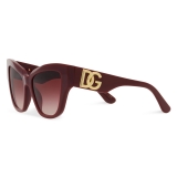 Dolce & Gabbana - DG Crossed Sunglasses - Burgundy - Dolce & Gabbana Eyewear