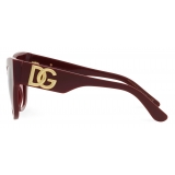 Dolce & Gabbana - DG Crossed Sunglasses - Burgundy - Dolce & Gabbana Eyewear