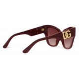 Dolce & Gabbana - DG Crossed Sunglasses - Burgundy - Dolce & Gabbana Eyewear