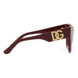 Dolce & Gabbana - DG Crossed Sunglasses - Burgundy - Dolce & Gabbana Eyewear