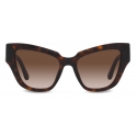 Dolce & Gabbana - DG Crossed Sunglasses - Havana - Dolce & Gabbana Eyewear