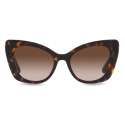 Dolce & Gabbana - DG Crossed Sunglasses - Havana - Dolce & Gabbana Eyewear