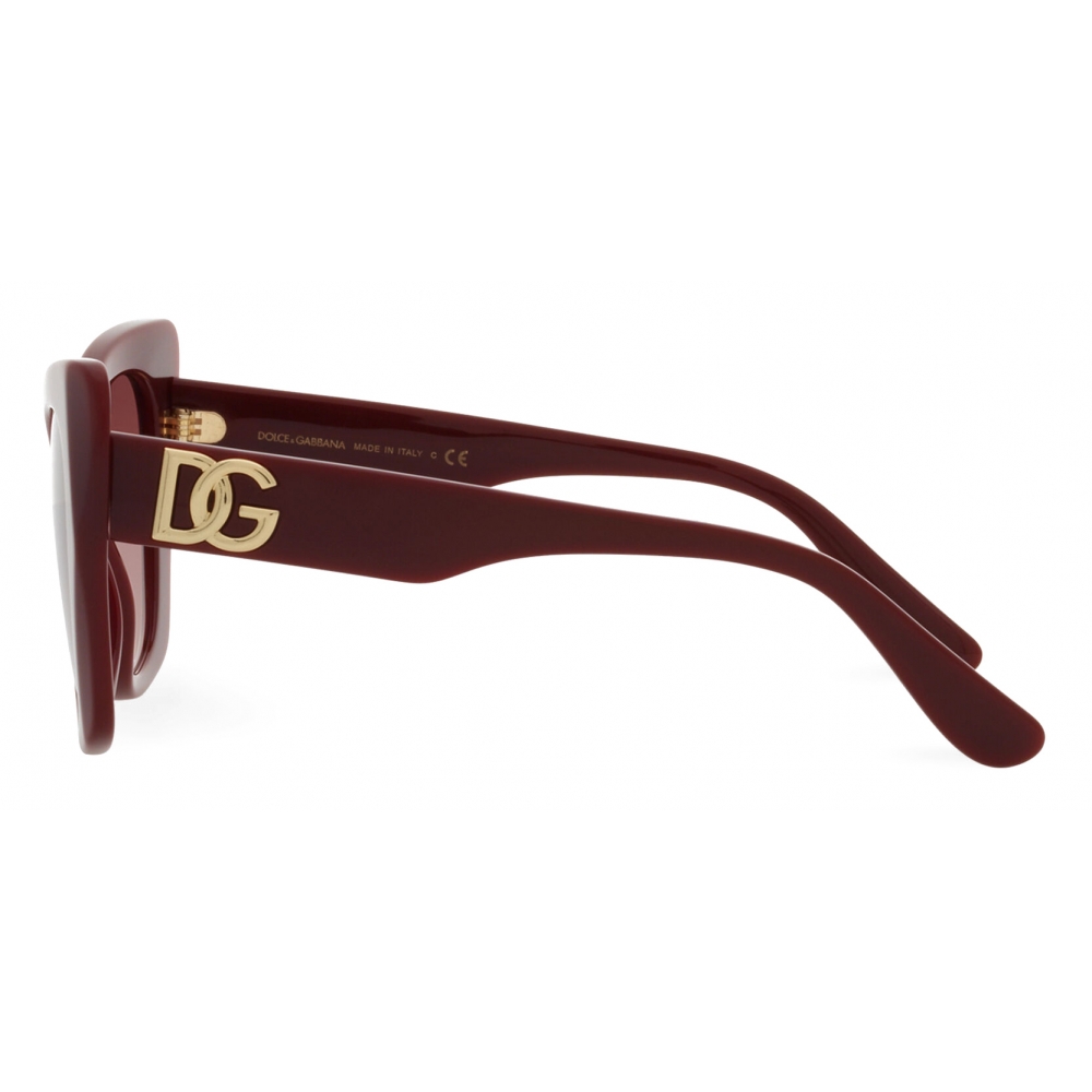 Dolce & Gabbana - DG Crossed Sunglasses - Burgundy - Dolce & Gabbana ...