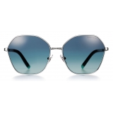 Tiffany & Co. - Occhiale da Sole Quadrati - Tartargua Marrone Sfumato - Collezione Atlas - Tiffany & Co. Eyewear