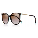 Tiffany & Co. - Occhiale da Sole Quadrati - Nero Blu Sfumato - Collezione Atlas - Tiffany & Co. Eyewear