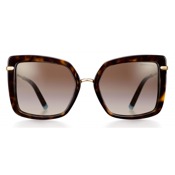 Tiffany & Co. - Square Sunglasses - Tortoise Gradient Brown - Atlas Collection - Tiffany & Co. Eyewear