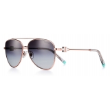 Tiffany & Co. - Occhiale da Sole Pilot - Oro Rosa Grigio Sfumato - Collezione Atlas - Tiffany & Co. Eyewear