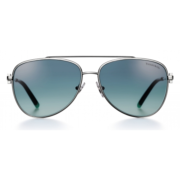 Mac V Aviator Shape Unisex Sunglass with Blue Gradient Lens Full Metal  Frame with 100% UV Protection