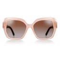 Tiffany & Co. - Occhiale da Sole Quadrati - Beige Opale Marrone Sfumato - Collezione Atlas - Tiffany & Co. Eyewear