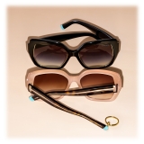Tiffany & Co. - Occhiale da Sole Quadrati - Tartaruga Tiffany Blue® Sfumato - Collezione Atlas - Tiffany & Co. Eyewear