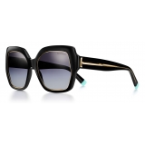 Tiffany & Co. - Occhiale da Sole Quadrati - Nero Grigio Sfumato - Collezione Atlas - Tiffany & Co. Eyewear