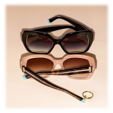 Tiffany & Co. - Occhiale da Sole Quadrati - Nero Grigio Sfumato - Collezione Atlas - Tiffany & Co. Eyewear
