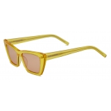 Yves Saint Laurent - Occhiali da Sole SL 276 Mica - Giallo Marrone Chiaro - Saint Laurent Eyewear