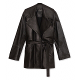 La Rando - Bancalari Coat - Soft Lambskin - Black - Artisan Jacket - Luxury High Quality Leather