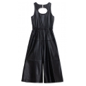 La Rando - Beccar Dress - Morbida Pelle di Agnello - Nero - Vestito Artigianale - Pelle di Alta Qualità Luxury