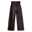 La Rando - Bernal Pants - Morbida Pelle di Agnello - Nero - Pantaloni Artigianali - Pelle di Alta Qualità Luxury